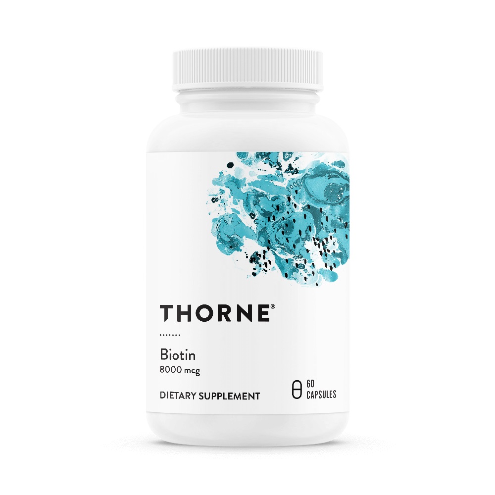 Біотин, 8 Мг, Biotin, Thorne Research, 60 Капсул