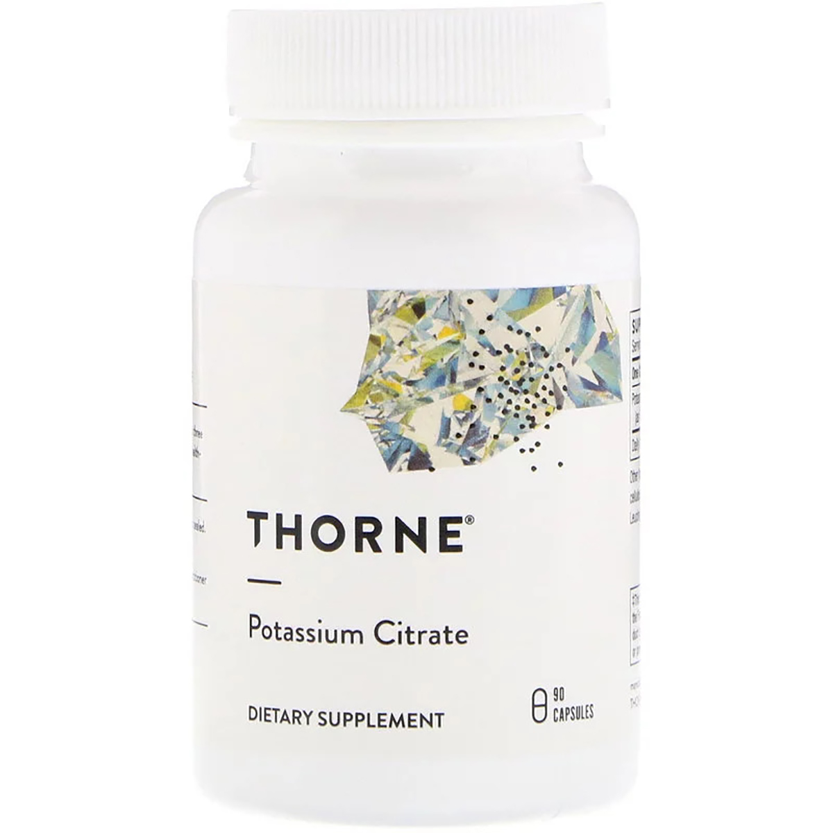 Калій Цитрат, Potassium Citrate, Thorne Research, 90 капсул