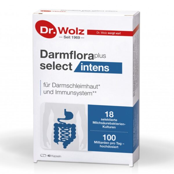 Пробіотики після антибіотиків Darmflora plus select intens №40 Dr. Wolz®